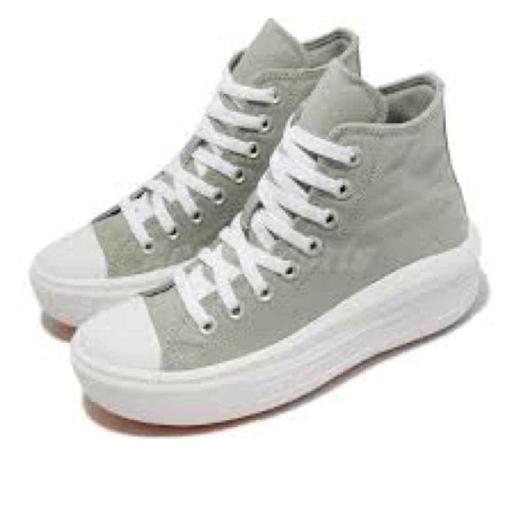 Converse CTAS move‎ high top platform slate sneakers 
Gray white womens size 7
